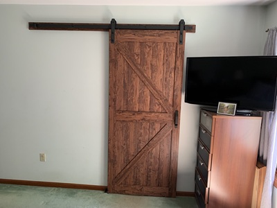 Barn door closed view